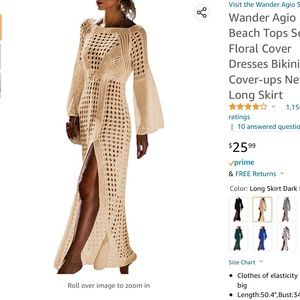 Amazon Crochet Swim Cover Up